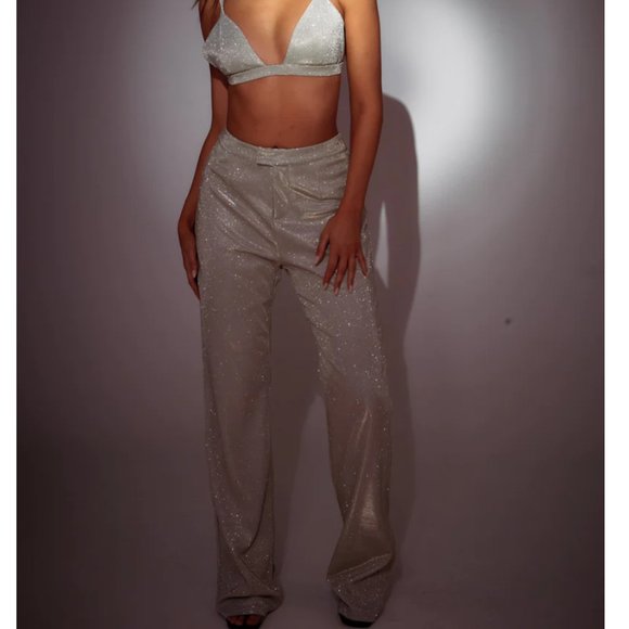 GOLD SANTORINI TROUSERS - Picture 1 of 7